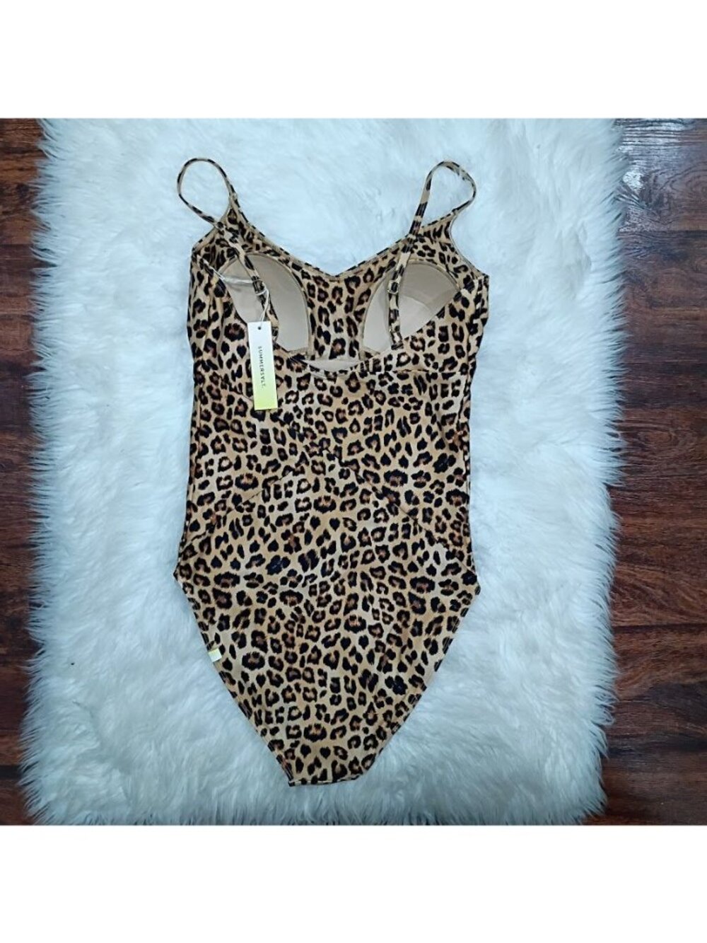 Summersalt Leopard 10 Print One-Piece Swimsuit Adjustable Straps - Picture 8 of 12